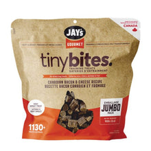 Charger l&#39;image dans la galerie, Jay&#39;s Gourmet, Tiny Bites Gâteries pour chien - Bacon canadien et fromage
