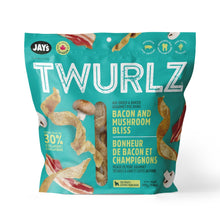 Charger l'image dans la galerie, Jay's Twurlz, Peaux de porc séchées à l'air pour chien - Bacon &amp; champignons
