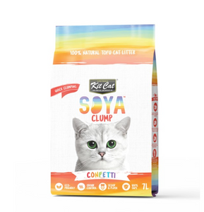 Litière de soya, Kit Cat Soya Clump confetti