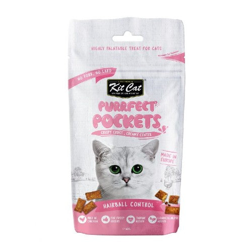 Kit Cat gâteries pour chat Purrfect Pockets Contrôle des boules de poils 60g