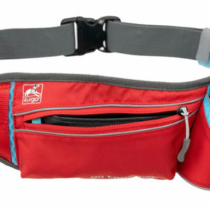 Kurgo Ceinture d'excursion / de coureur "On-Trail" ajustable, Rouge et bleu