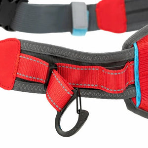 Kurgo Ceinture d'excursion / de coureur "On-Trail" ajustable, Rouge et bleu