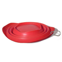 Charger l&#39;image dans la galerie, Kurgo Bol rétractable en silicone Collaps-A-Bowl, Rouge
