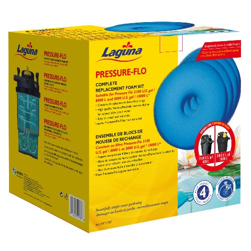 Blocs de mousse de rechange pour filtres pressurisés Pressure-Flo Laguna, Paquet de 4