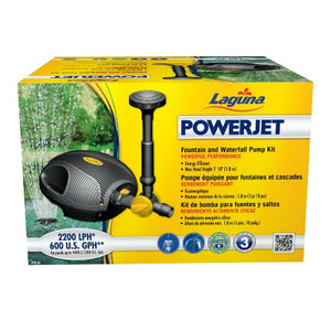 Pompe équipée PowerJet 600 Laguna pour cascade et fontaine, pour bassin jusqu’à 4 400 L (1 200 gal US)