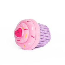 Charger l&#39;image dans la galerie, Jouet pour chien peluche Zippy Paws, Cupcake rose
