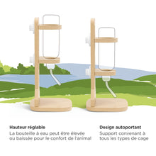Charger l'image dans la galerie, Living World Support en bois SPLASH  pour bouteille à eau - 14 x 12 x 28 cm
