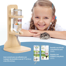 Charger l'image dans la galerie, Living World Support en bois SPLASH  pour bouteille à eau - 14 x 12 x 28 cm
