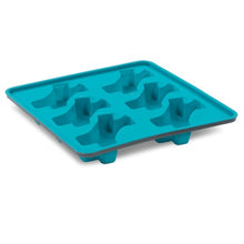 Charger l&#39;image dans la galerie, Messy Mutts Moule à sucettes glacées en silicone avec cadre (6 friandises), Bleu

