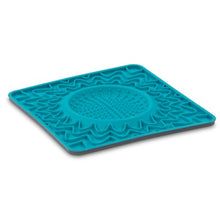 Charger l&#39;image dans la galerie, Messy Mutts Tapis d&#39;alimentation thérapeutique en silicone avec bol intégré, Bleu
