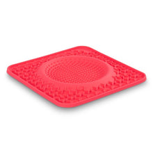 Charger l&#39;image dans la galerie, Messy Mutts Tapis d&#39;alimentation thérapeutique en silicone avec bol intégré, Melon
