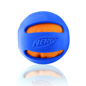 Balle à mâcher Nerf Dog, bleue, 10,2 cm (4 po)