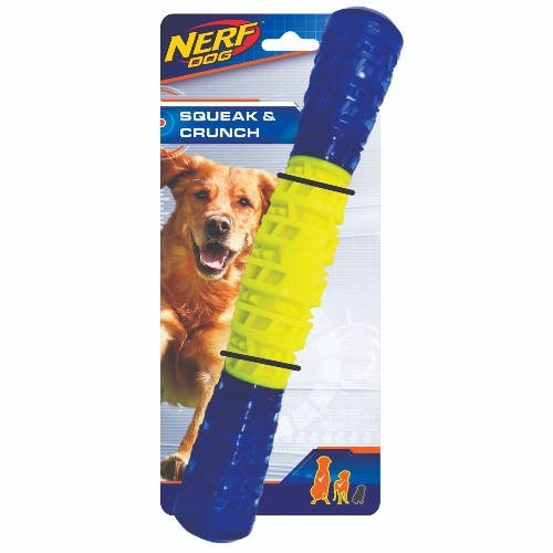 Bâton sonore Nerf Dog en caoutchouc ajouré, 29 cm (11,5 po)