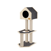 Charger l'image dans la galerie, Noba Arbre à chat Condo Deluxe avec corde Fique de haute qualité - Gris

