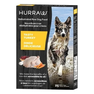 Nourriture Hurraw crue déshydratée pour chien - Combo Porc-Poisson-Dinde-Poulet