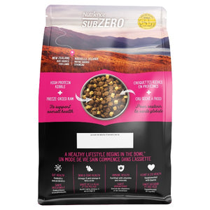 Nourriture Nutrience SubZero à ingrédients limités, Repas d’agneau et citrouille