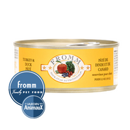 Conserve pour chat Fromm Four Stars- Caisse de 12- Pâté de dinde et canard 5.5oz