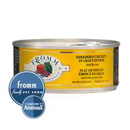 Conserve pour chat Fromm Four Star- Caisse de 12- Entrée de poulet effilochée en sauce 5.5oz