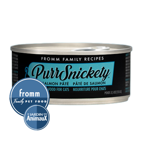 Conserve pour chat Fromm PurrSnickety - Caisse de 12- Pâté de saumon 5.5oz