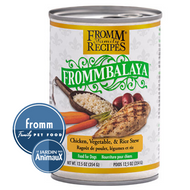 Conserve pour chien FROMMBALAYA - Caisse de 12- RAGOÛT DE POULET, LÉGUMES ET RIZ