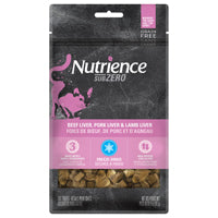 Gâteries Nutrience SubZero Sans grains à protéines multiples, Foie de bœuf, de porc et d'agneau, 30g