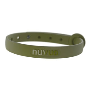 Nuvuq Collier ajustable avec attache de sécurité pour chat - Vert olive