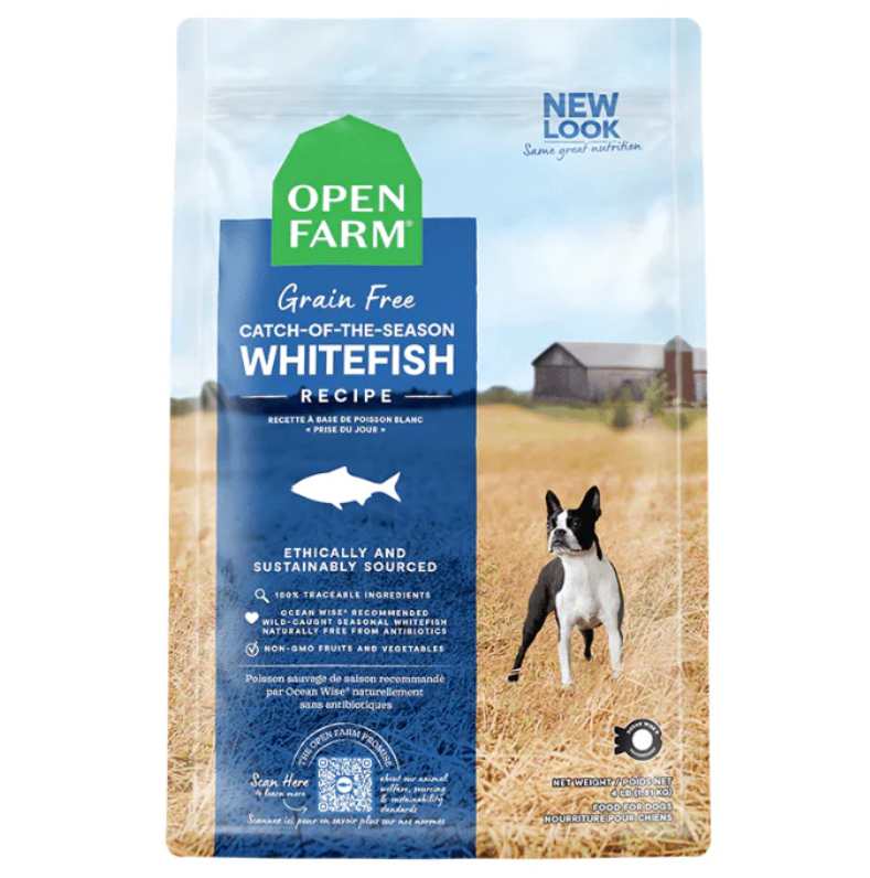 Open Farm nourriture pour chien - Poisson blanc et Légumes sans grain