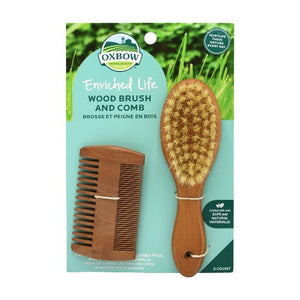 Oxbow Enriched Life - Brosse et peigne en bois