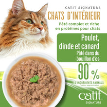 Charger l'image dans la galerie, Pâté Catit Signature - Poulet, dinde et canard dans du bouillon d’os - Chats d’intérieur

