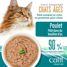 Charger l'image dans la galerie, Pâté Entrée Catit Signature - Poulet dans du bouillon d’os pour chats âgés
