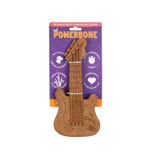 Powerbone Jouet à mâcher pour chien - Nylon & bambou - Guitare 9.5 pouces