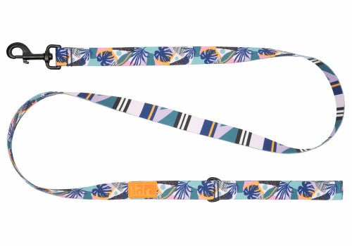 RC Pets Laisse Eco - Monstera / Bordure lilas