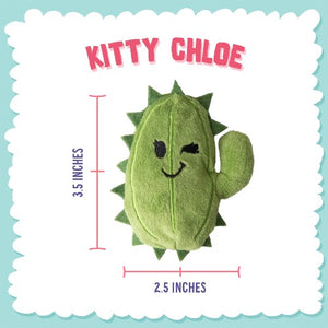 Snugarooz Jouet pour chat avec herbe à chat - Chloé le cactus