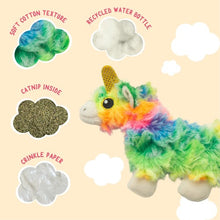 Charger l&#39;image dans la galerie, Snugarooz Jouet pour chat avec herbe à chat - Lama-licorne
