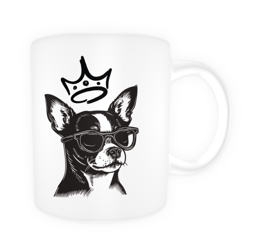 Tasse en céramique-Thème animaux- Mon chien le roi