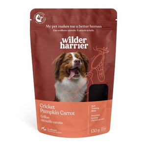 Wilder Harrier Gâteries tendres à base de grillons pour chien - Citrouille et carottes 130 gr