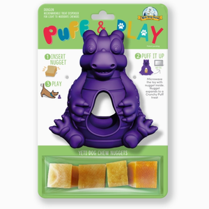 Yeti Puff and PLay - jouet et gâterie au lait de yak - KIT MAUVE