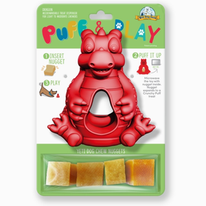 Yeti Puff and PLay - jouet et gâterie au lait de yak - ROUGE