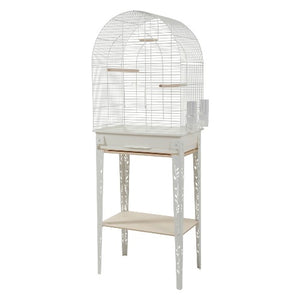 Cage Chic Patio et meuble, grande, blanche, 53 x 33 x 74 cm