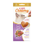 Gâteries Catit Creamy avec superaliments - Agneau, quinoa et chia - Paquet de 4