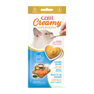 Gâteries Catit Creamy avec superaliments - Saumon, quinoa et spiruline - Paquet de 4