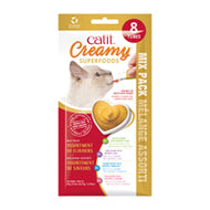 Gâteries Catit Creamy avec superaliments - Mélange assorti - Paquet de 8