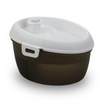 Charger l&#39;image dans la galerie, Cat H2O- Fontaine abreuvoir pour chat 1.2 litres blanche et noire

