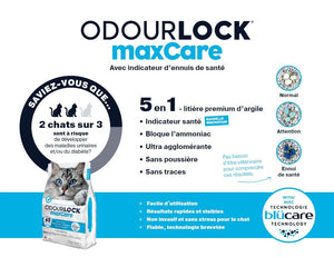 Litière pour chat OdourLock MaxCare technologie Blücare