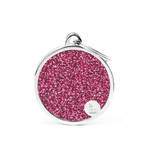 Charger l&#39;image dans la galerie, Médaille collection SHINE, CIRCLE GLITTER ROSE, GRAND
