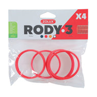 Bague de raccordement Rody 3, rouge, paquet de 4