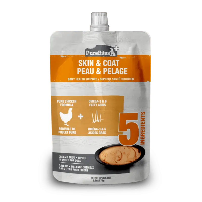 PureBites Peau et pelage – nourriture en sachet pour chiens