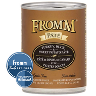 Conserve pour chien FROMM - PÂTÉ À LA DINDE, CANARD ET POMME DE TERRE DOUCE Sans Grains