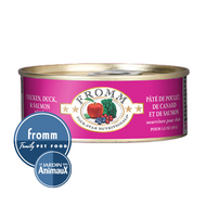 Conserve pour chat Fromm Four Stars- Pâté de poulet, canard et saumon 5.5oz