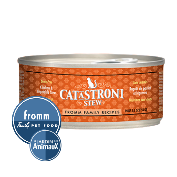 Conserve pour chat Fromm CATaSTRONI- Ragoût de poulet et légumes 5.5oz